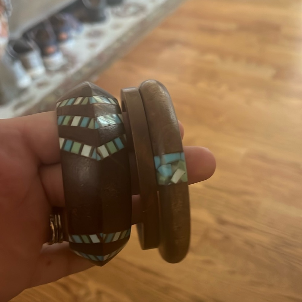 Wooden Noonday Bangles